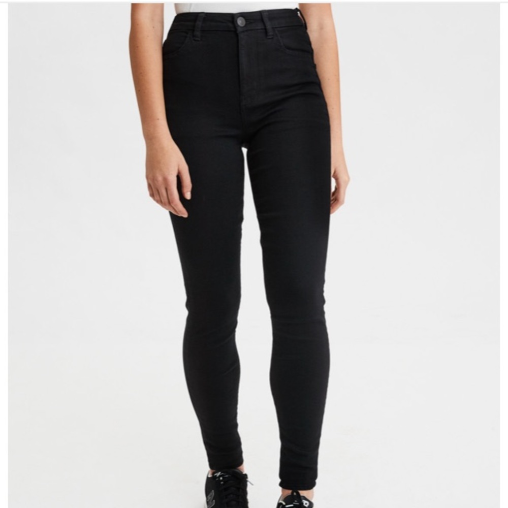 NWT American Eagle Black Hi-Rise Curvy Jegging